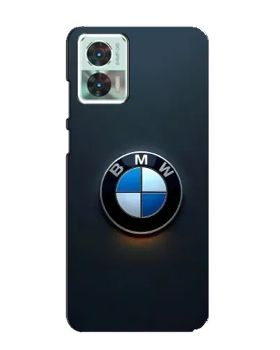 Чехол для Motorola Edge 30 Neo с картинкой «Логотип BMW — минимализм»