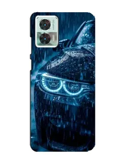 Чехол для Motorola Edge 30 Neo с картинкой «BMW под дождем»