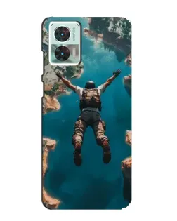 Чехол для Motorola Edge 30 Neo с картинкой «PUBG — свободное падение»
