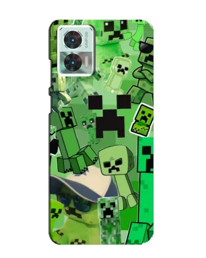 Чехол для Motorola Edge 30 Neo с картинкой «Криперы Minecraft» Чехол для Motorola Edge 30 Neo с картинкой «Криперы Minecraft»