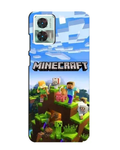 Чехол для Motorola Edge 30 Neo с картинкой «Minecraft классический мир» Чехол для Motorola Edge 30 Neo с картинкой «Minecraft классический мир»
