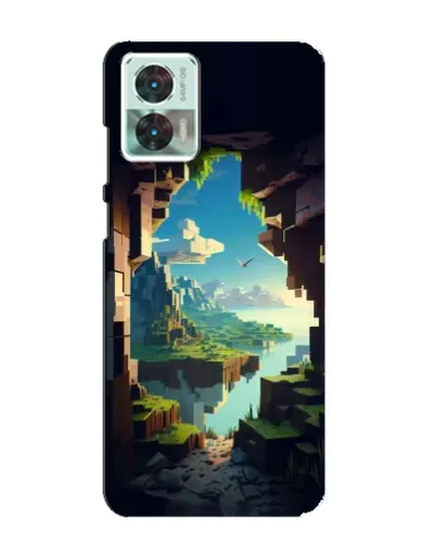 Чехол для Motorola Edge 30 Neo с картинкой «Вид из пещеры» Чехол для Motorola Edge 30 Neo с картинкой «Вид из пещеры»