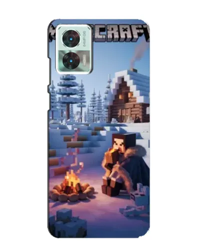 Чехол для Motorola Edge 30 Neo с картинкой «Зимний Minecraft» Чехол для Motorola Edge 30 Neo с картинкой «Зимний Minecraft»