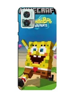 Чехол для Motorola Edge 30 Neo с картинкой «Губка Боб Minecraft» Чехол для Motorola Edge 30 Neo с картинкой «Губка Боб Minecraft»