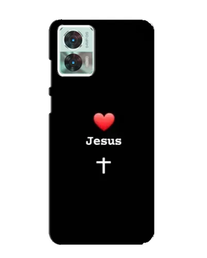 Чохол для Motorola Edge 30 Neo з картинкою «Серце - Jesus» Чохол для Motorola Edge 30 Neo з картинкою «Серце - Jesus»