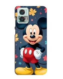 Чехол для Motorola Edge 30 Neo с картинкой «Осенний Mickey Mouse»