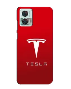 Чехол для Motorola Edge 30 Neo с картинкой «Tesla Red Classic»
