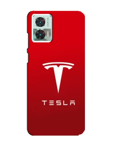 Чехол для Motorola Edge 30 Neo с картинкой «Tesla Red Classic»