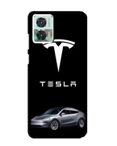 Чехол для Motorola Edge 30 Neo с картинкой «Tesla Model Y»
