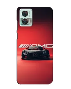 Чехол для Motorola Edge 30 Neo с картинкой «Mercedes AMG — красная линия»