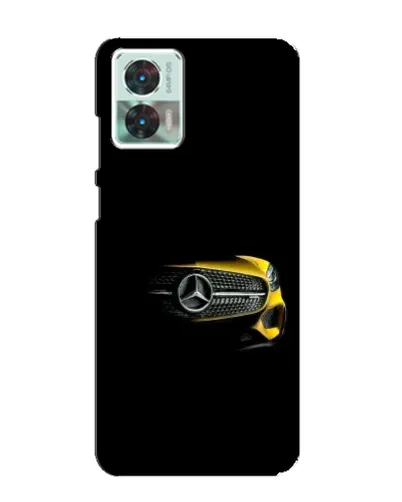 Чехол для Motorola Edge 30 Neo с картинкой «Mercedes — ретро стиль»