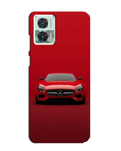 Чехол для Motorola Edge 30 Neo с картинкой «Красный Mercedes AMG»