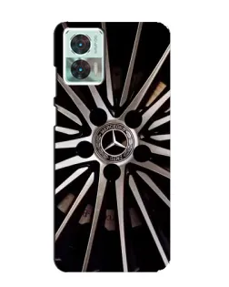 Чехол для Motorola Edge 30 Neo с картинкой «Диск Mercedes»