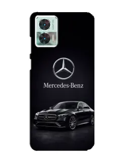 Чехол для Motorola Edge 30 Neo с картинкой «Mercedes — решетка радиатора»