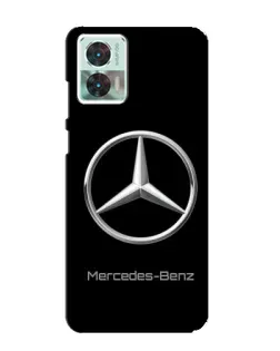 Чехол для Motorola Edge 30 Neo с картинкой «Mercedes Silver Logo»