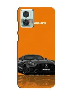 Чехол для Motorola Edge 30 Neo с картинкой «Оранжевый Mercedes AMG»