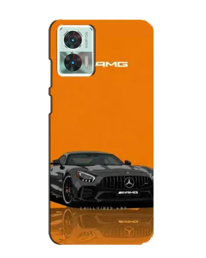 Чехол для Motorola Edge 30 Neo с картинкой «Оранжевый Mercedes AMG»