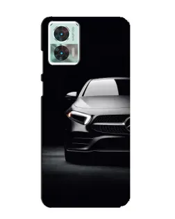Чехол для Motorola Edge 30 Neo с картинкой «Свет фар Mercedes»