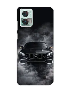 Чехол для Motorola Edge 30 Neo с картинкой «Mercedes в дыму»