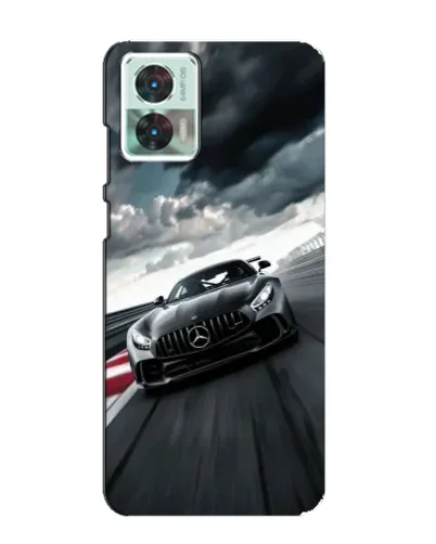 Чехол для Motorola Edge 30 Neo с картинкой «Гоночный Mercedes AMG»