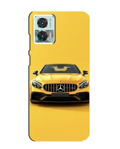 Чехол для Motorola Edge 30 Neo с картинкой «Желтый Mercedes GT»