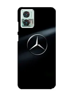 Чехол для Motorola Edge 30 Neo с картинкой «Mercedes на металле»