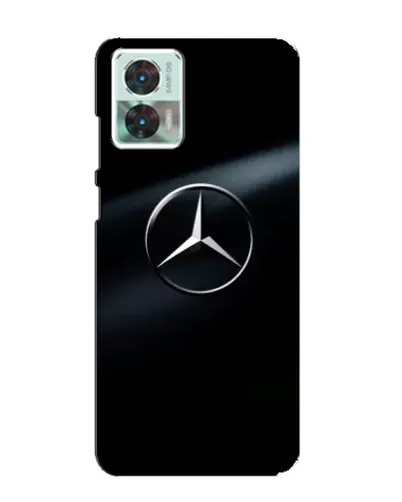 Чехол для Motorola Edge 30 Neo с картинкой «Mercedes на металле»
