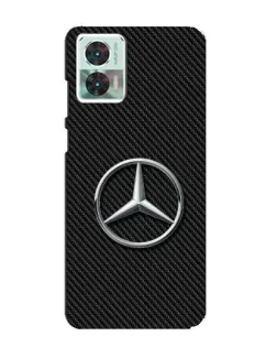Чехол для Motorola Edge 30 Neo с картинкой «Карбоновый Mercedes стиль»