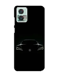 Чехол для Motorola Edge 30 Neo с картинкой «Mercedes — силуэт авто»