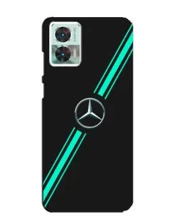 Чехол для Motorola Edge 30 Neo с картинкой «Спортивные линии Mercedes»
