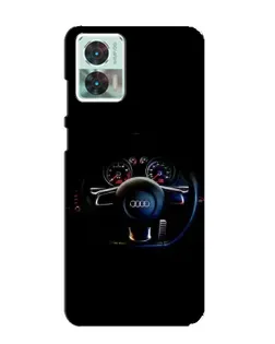 Чехол для Motorola Edge 30 Neo с картинкой «Салон Audi — руль» Чехол для Motorola Edge 30 Neo с картинкой «Салон Audi — руль»