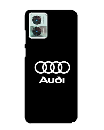 Чехол для Motorola Edge 30 Neo с картинкой «Классическое лого Audi»
