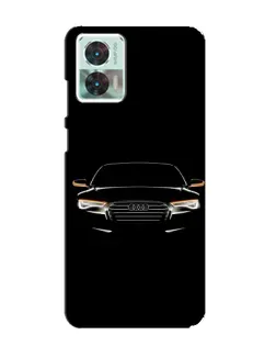 Чехол для Motorola Edge 30 Neo с картинкой «Audi — ночной контур»