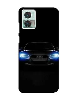 Чехол для Motorola Edge 30 Neo с картинкой «Audi в неоне»