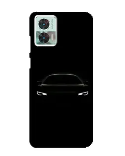Чехол для Motorola Edge 30 Neo с картинкой «Взгляд Audi в темноте»