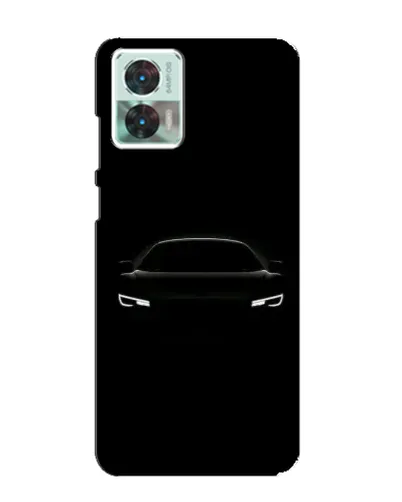 Чехол для Motorola Edge 30 Neo с картинкой «Взгляд Audi в темноте»