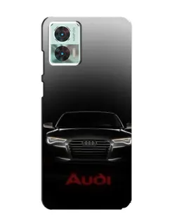 Чехол для Motorola Edge 30 Neo с картинкой «Audi — градиентный контур»