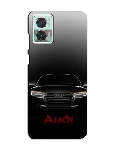 Чехол для Motorola Edge 30 Neo с картинкой «Audi — градиентный контур»
