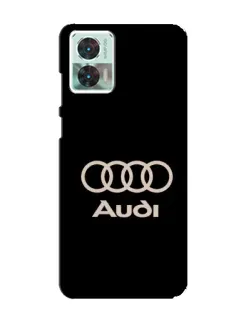 Чехол для Motorola Edge 30 Neo с картинкой «Audi — золотой логотип»