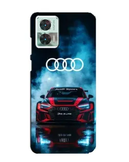 Чехол для Motorola Edge 30 Neo с картинкой «Audi Sport — неон»