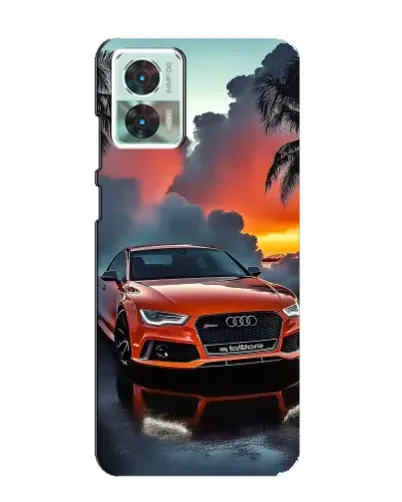 Чехол для Motorola Edge 30 Neo с картинкой «Audi — закат»