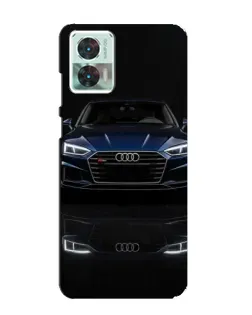 Чехол для Motorola Edge 30 Neo с картинкой «Audi — ночное отражение»