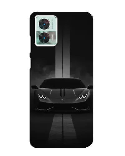 Чехол для Motorola Edge 30 Neo с картинкой «Lamborghini симметрия дорог»