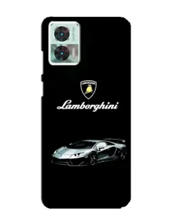 Чехол для Motorola Edge 30 Neo с картинкой «Логотип Lamborghini классика»