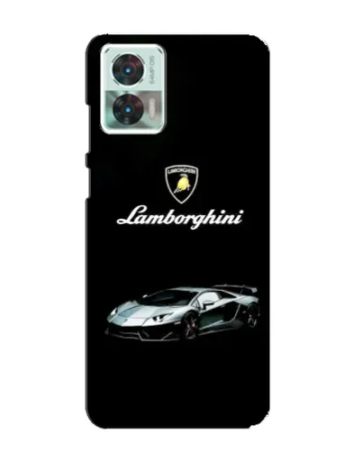 Чехол для Motorola Edge 30 Neo с картинкой «Логотип Lamborghini классика»