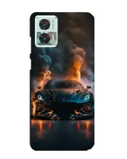 Чехол для Motorola Edge 30 Neo с картинкой «Lamborghini дымная эстетика»
