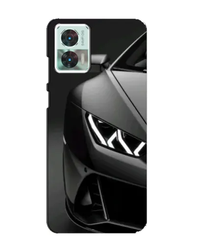 Чехол для Motorola Edge 30 Neo с картинкой «Lamborghini фары детализация»