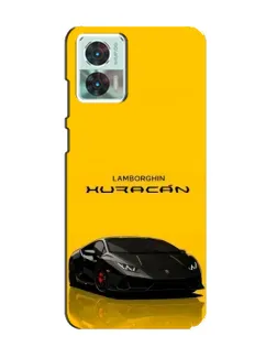 Чехол для Motorola Edge 30 Neo с картинкой «Lamborghini Huracan черный»