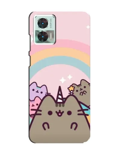 Чехол для Motorola Edge 30 Neo с картинкой «Единорог Pusheen» Чехол для Motorola Edge 30 Neo с картинкой «Единорог Pusheen»