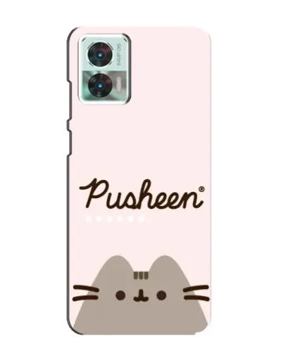 Чехол для Motorola Edge 30 Neo с картинкой «Pusheen логотип» Чехол для Motorola Edge 30 Neo с картинкой «Pusheen логотип»